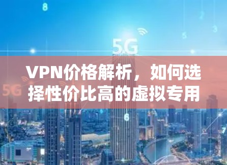 VPN价格解析，如何选择性价比高的虚拟专用网络服务