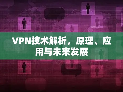 VPN技术解析，原理、应用与未来发展